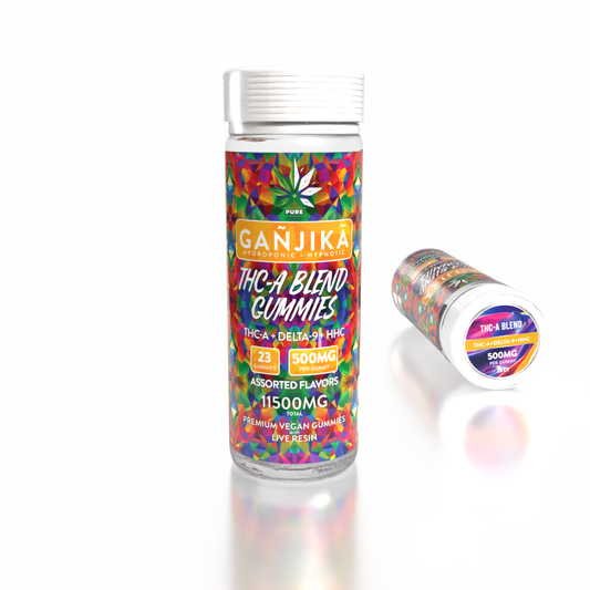 GANJIKA GUMMIES THC-A 500MG 8.5G 23CT/PK "THC-A 11500 MG Jar"