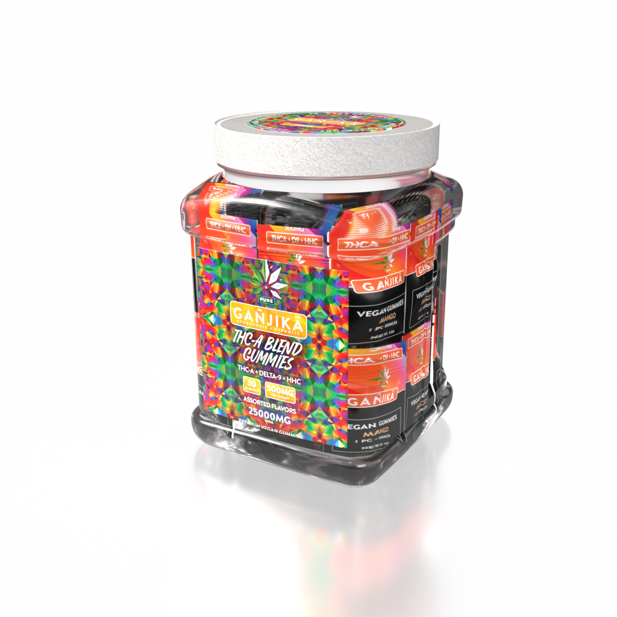 GANJIKA GUMMIES THC-A 500MG 8.5G 1CT/50PK 