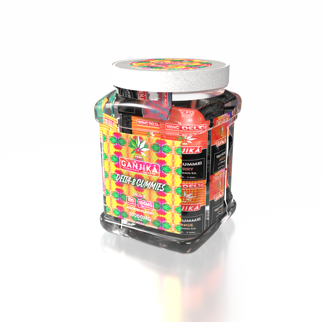 GANJIKA GUMMIES D8 100MG 3.5G 2CT/50PK 