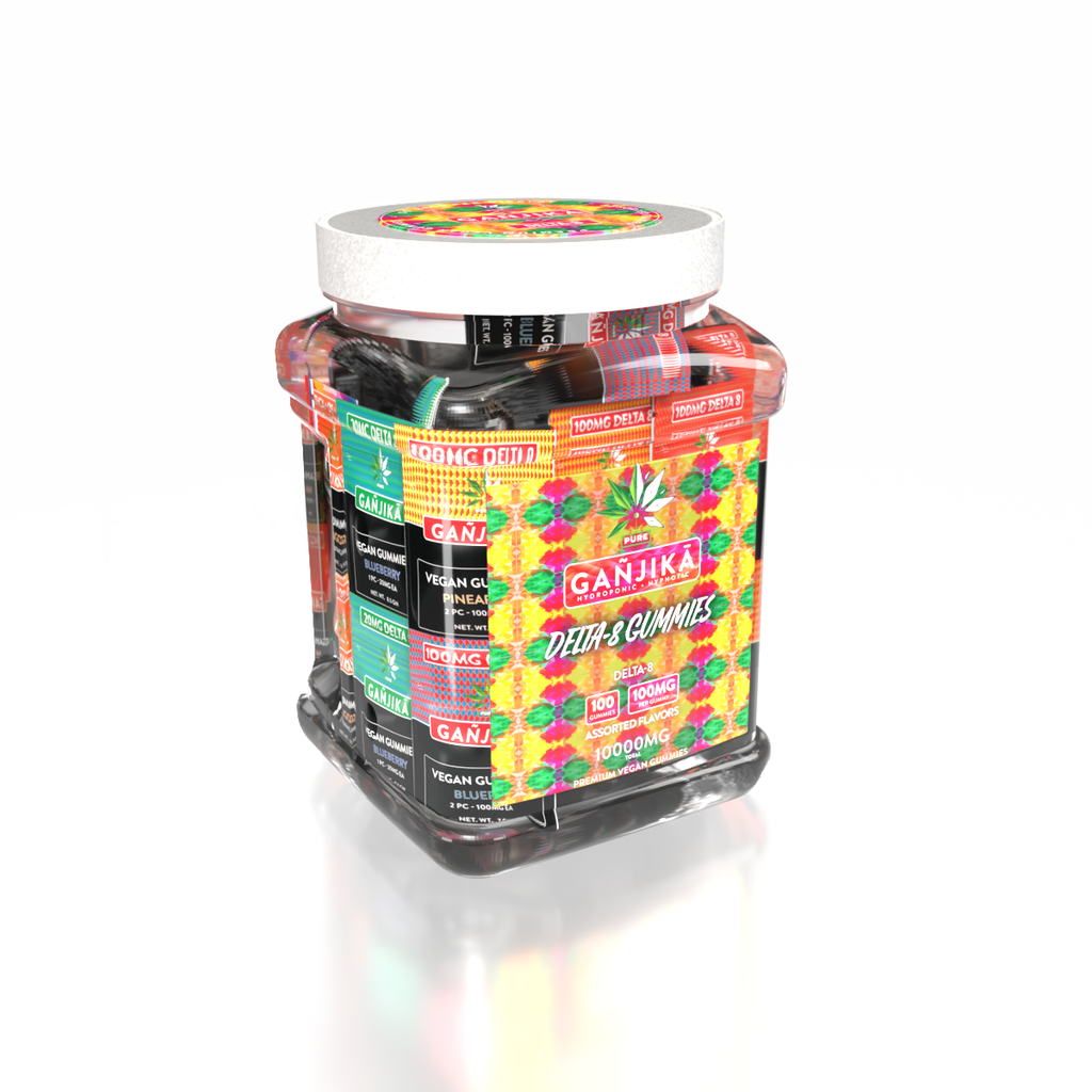 GANJIKA GUMMIES D8 100MG 3.5G 2CT/50PK 
