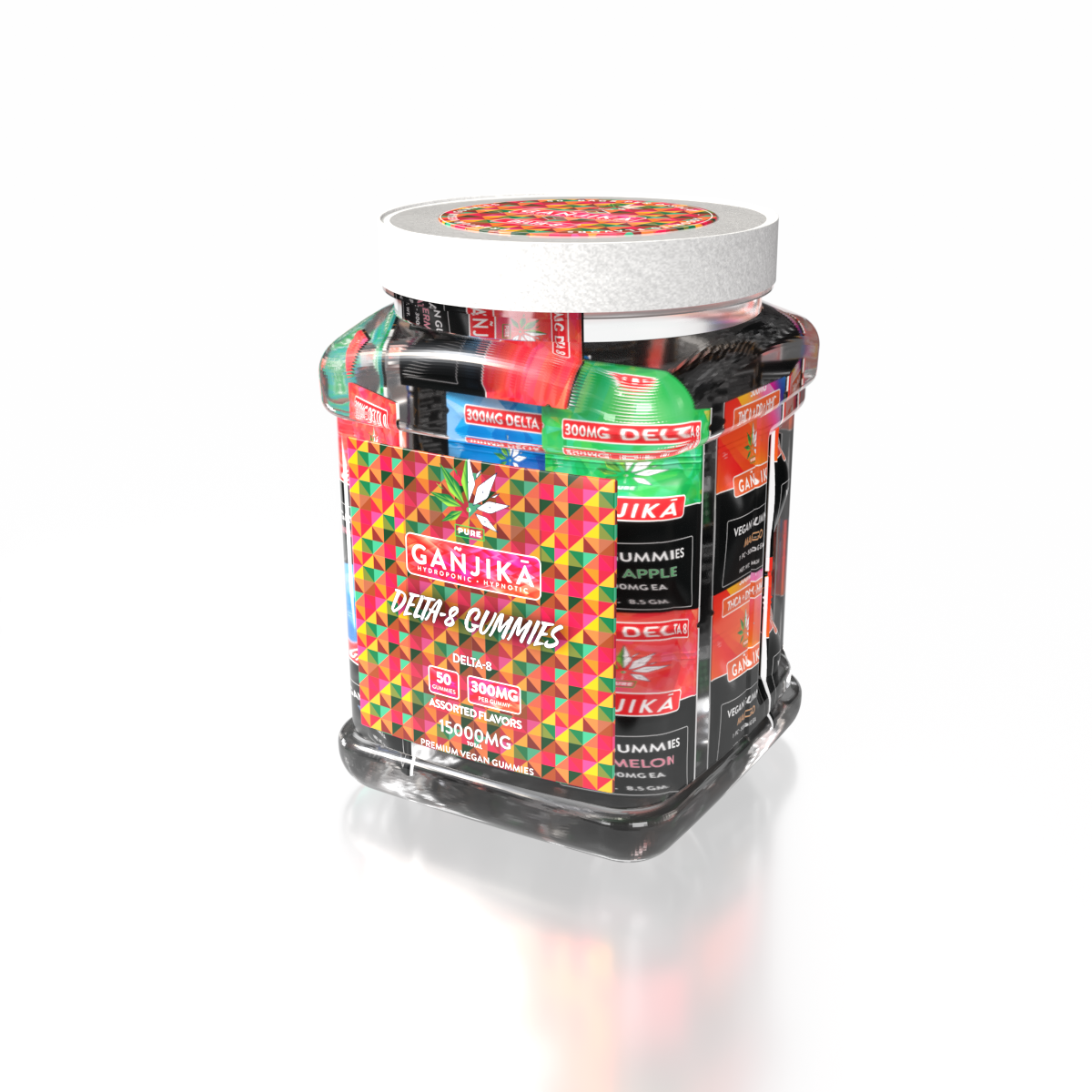 GANJIKA GUMMIES D8 300MG 8.5G 1CT/50PK 