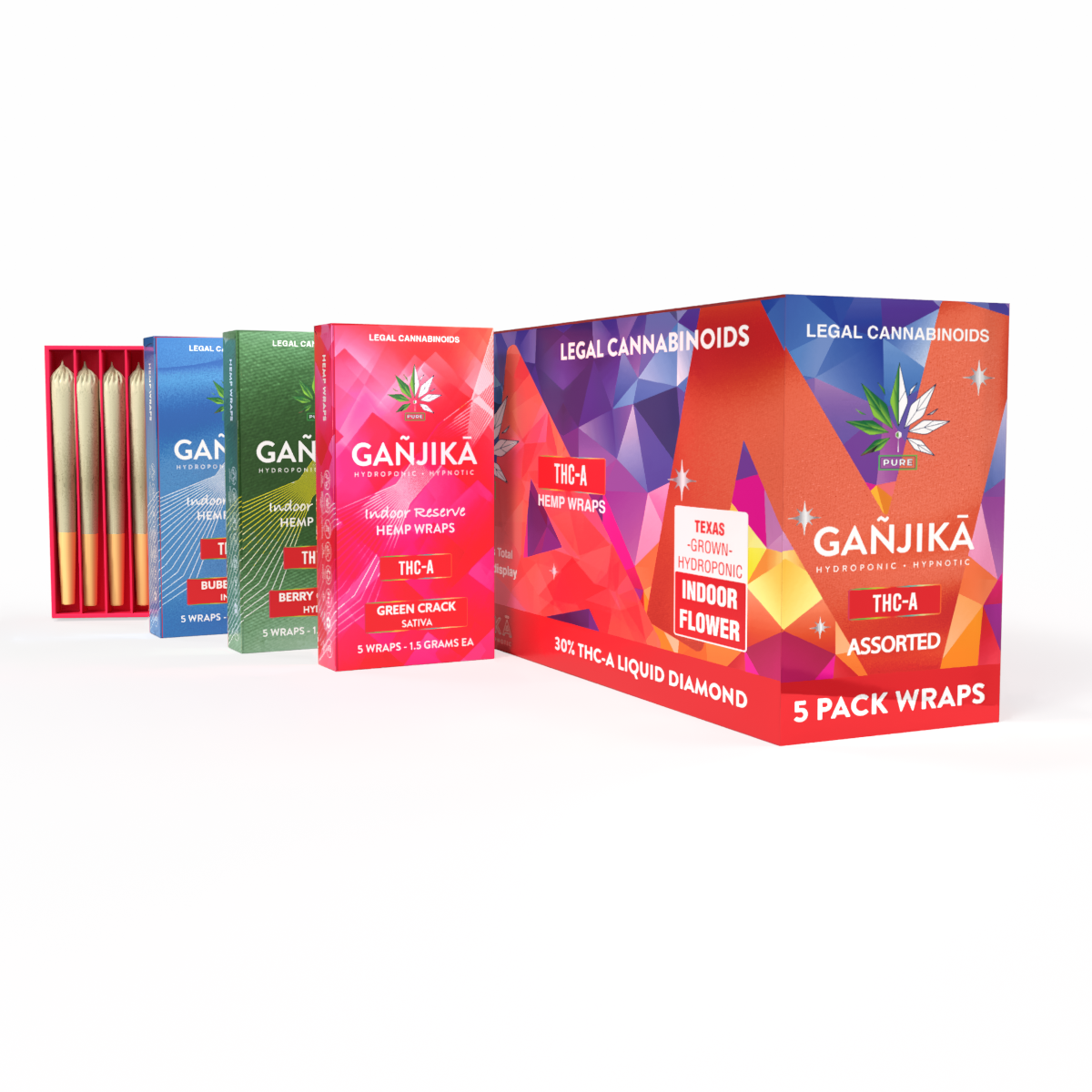 GANJIKA PRE-ROLLS THC-A 1.5G 5CT/10PK 