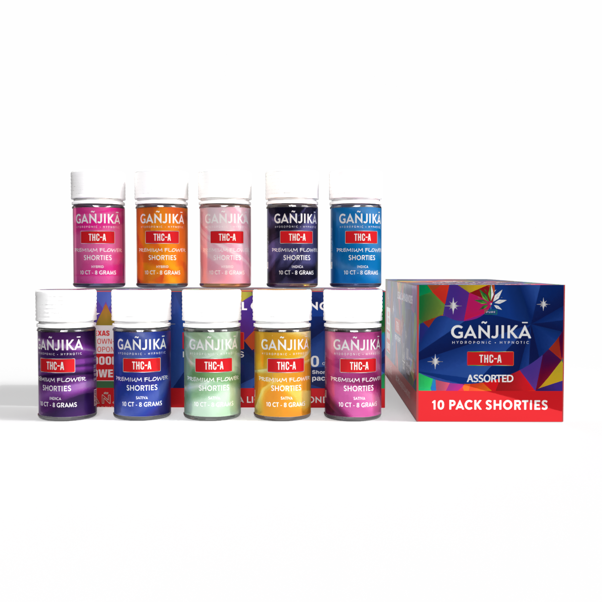 GANJIKA PRE-ROLLS THC-A 1G 10CT/10PK 