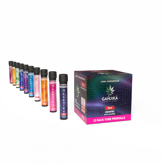GANJIKA PRE-ROLLS THC-A 1.5G 1CT/12PK "12 Pack Tube PREROLLS"