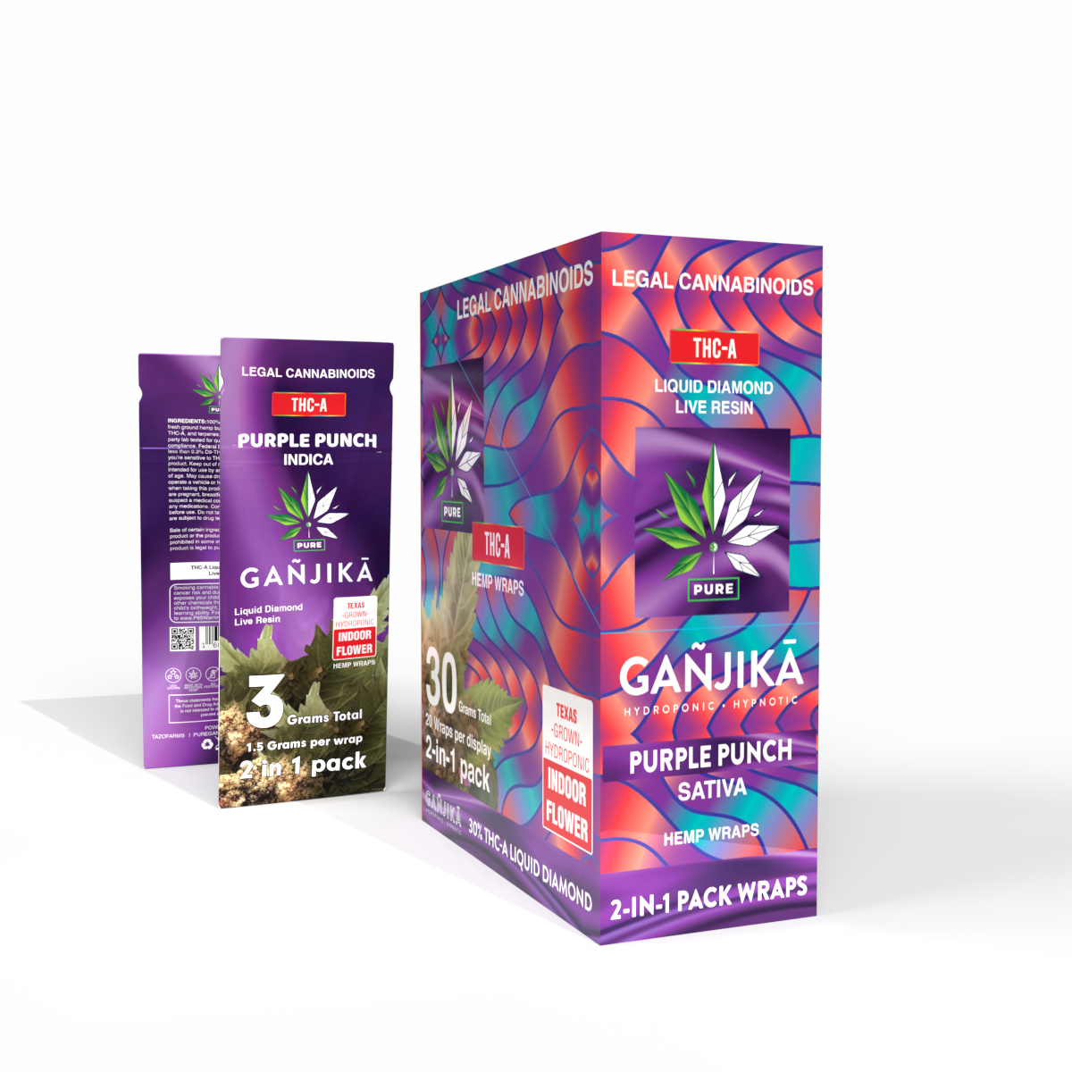 GANJIKA PRE-ROLLS THC-A 1.5G 2CT/10PK 