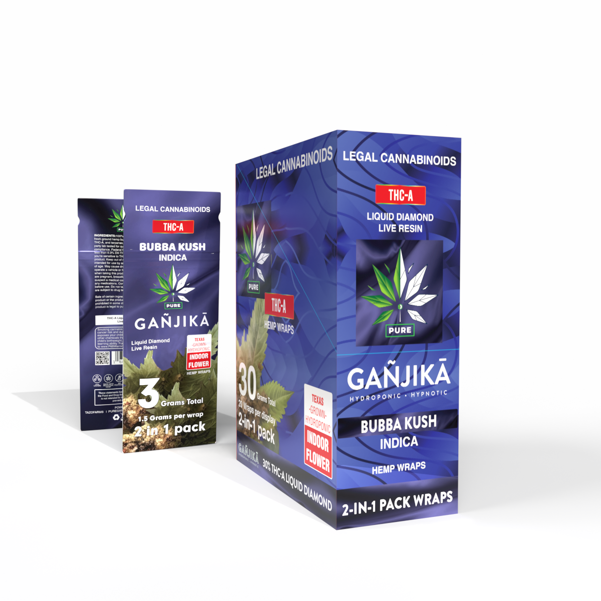 GANJIKA PRE-ROLLS THC-A 1.5G 2CT/10PK 