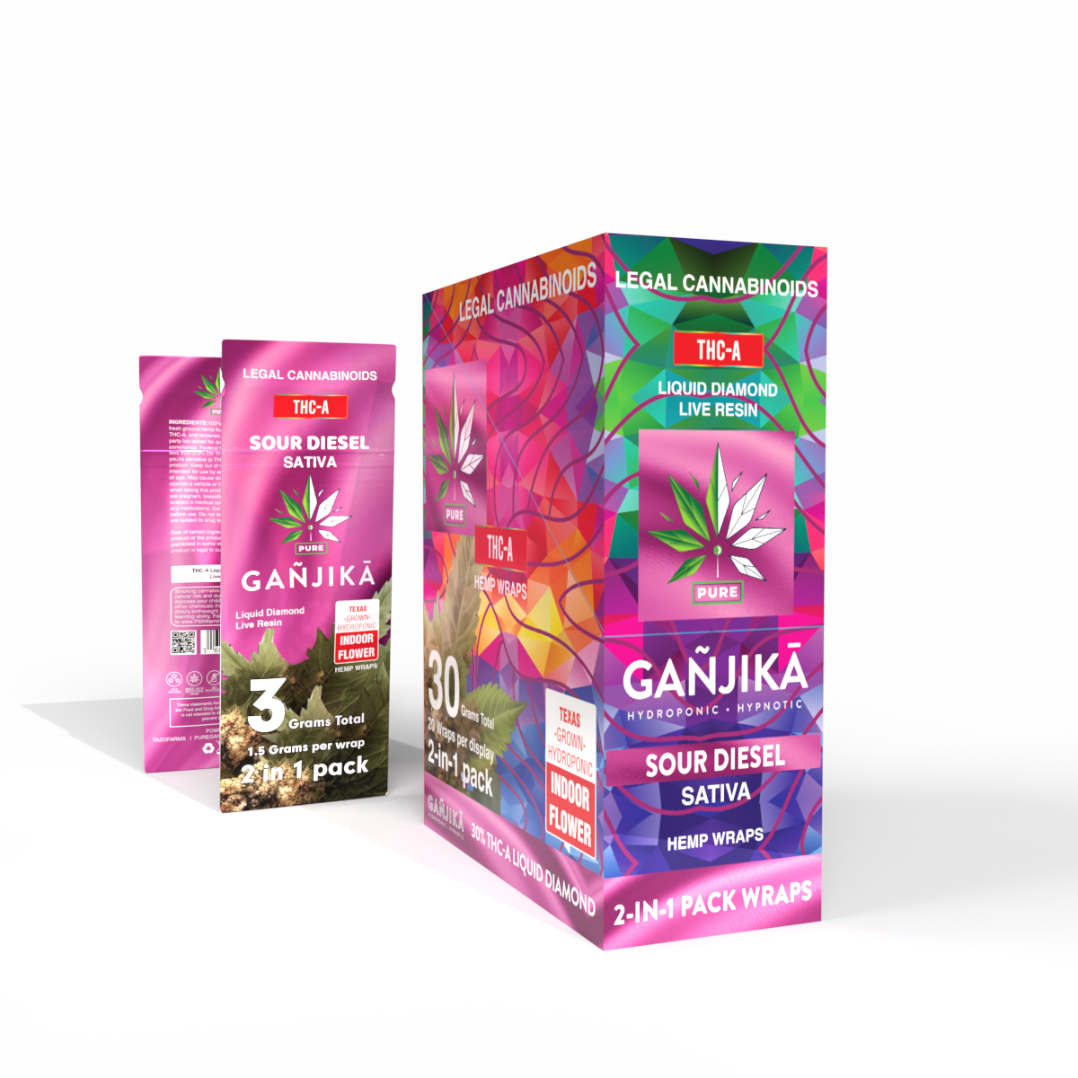 GANJIKA PRE-ROLLS THC-A 1.5G 2CT/10PK 