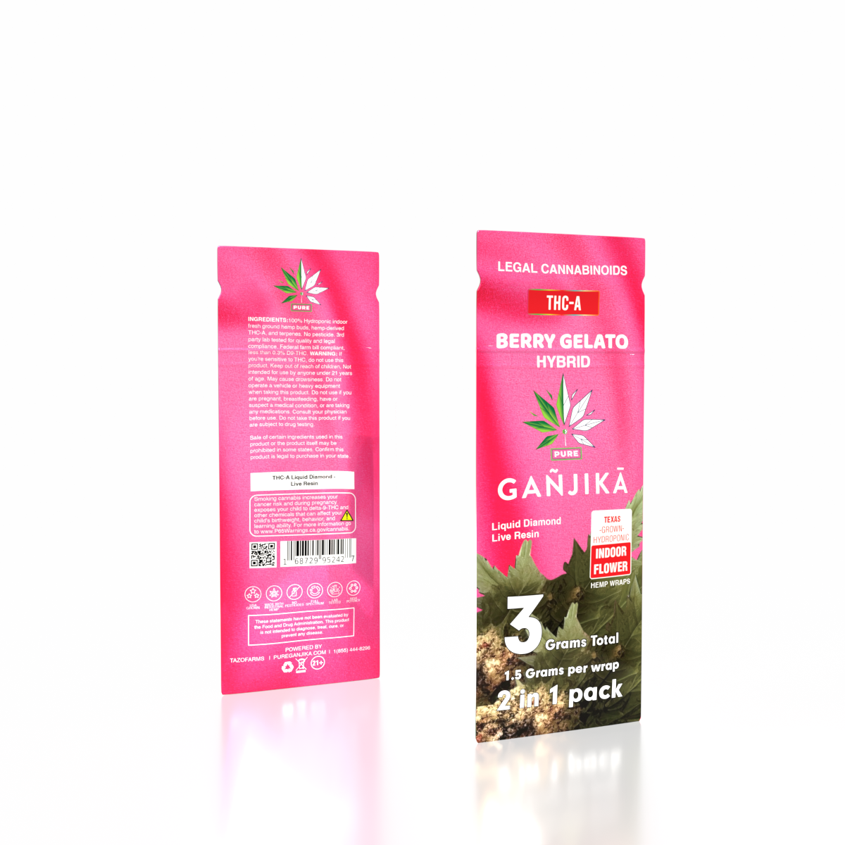 GANJIKA PRE-ROLLS THC-A 1.5G 50CT/PK 