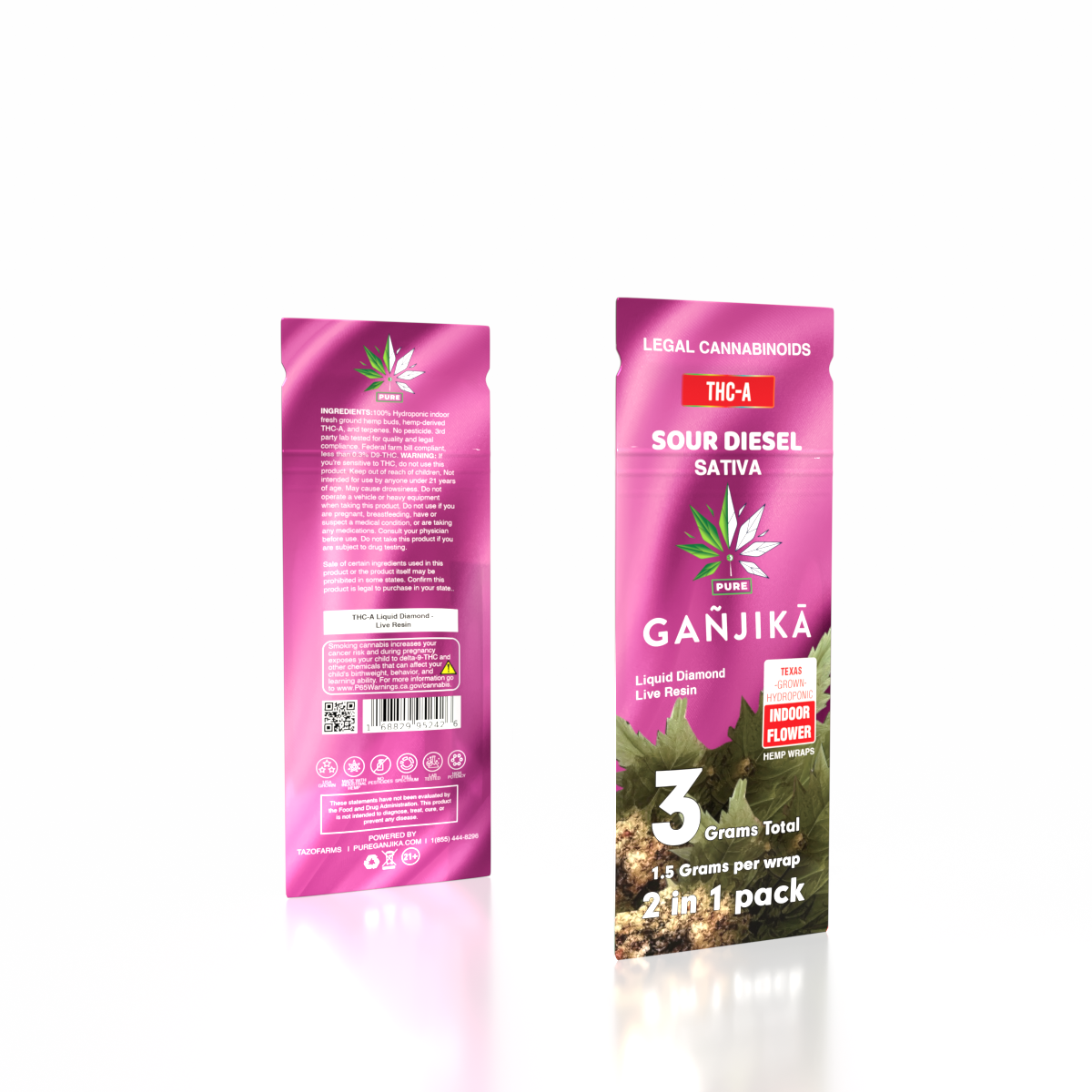 GANJIKA PRE-ROLLS THC-A 1.5G 50CT/PK 